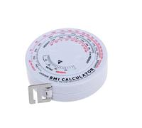 Calcolatrice a nastro con indice di massa corporea e misura retrattile per la perdita di peso dietetica rotonda