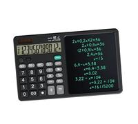 Calcolatrice attivata dalla voce Pad di scrittura Batteria solare Ampio display Leggero Silenzioso Portatile Per Ufficio Scuola All'aperto Batteria Solare Calcolatrice Tavolette Scrivere