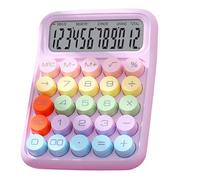 Calcolatrice, Calcolatrice Elettronica Colorata, Resistente Agli Schizzi, Squisita per l'ufficio per la Classe (Lilla Viola)