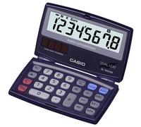 Calcolatrice Casio SL-100VER tascabile 8 cifre display inclinato blu