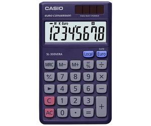 Calcolatrice Casio SL-300VERA 8 cifre Batteria Solare Viola