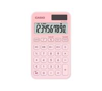 Calcolatrice Casio SL-310YC Rosa Chiaro 10 Cifre Solare Batteria Custodia