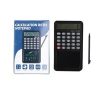 Calcolatrice con blocco di blocco della scrivania portatile leggera per il display LCD Notepad a 12 cifre Materiale addominali per studente