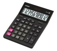 Calcolatrice da tavolo Casio GR-12C - Schermo LCD a 12 cifre - Alimentazione solare e a batteria - Colore nero