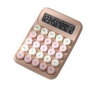 Calcolatrice da tavolo colorata, grande display LCD, calcolatrice meccanica a 12 cifre, elettronica, per studenti e insegnanti colorati