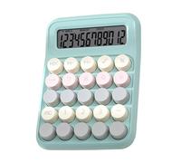 Calcolatrice da tavolo colorata, grande display LCD, calcolatrice meccanica a 12 cifre, elettronica, per studenti e insegnanti colorati