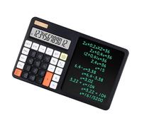 Calcolatrice da tavolo con grande display LCD a 12 cifre, funzione standard per ufficio, casa, scuola, tavolo studente, con lavagna LCD