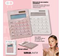 Calcolatrice da tavolo per ufficio TintaUnita Mirror 12 cifre