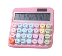 Calcolatrice da ufficio con cifre TABLE, pannello di controllo pulsante, display LCD da 12,7 cm | Computer pieghevole con angolo di inclinazione per banche, scopi didattici, lavoro in ufficio, casa