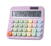 Calcolatrice da ufficio con cifre TABLE, pannello di controllo pulsante, display LCD da 12,7 cm | Computer pieghevole con angolo di inclinazione per banche, scopi didattici, lavoro in ufficio, casa