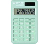 Calcolatrice Danubio TECH/K-DT2082-06 a 8 cifre, funzione radicale, 97 x 60 x 10 mm, colore: verde/calcolatrice con display a 8 cifre/Dual Power Solar - funzionamento a batteria/design compatto