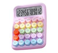 Calcolatrice Elettronica Colorata, Calcolatrice Pratica Tastiera Meccanica Resistente Agli Schizzi per la Scuola per la Casa (PURPLE)