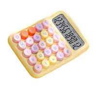 Calcolatrice Elettronica Colorata, Calcolatrice Resistente Agli Schizzi per l'aula per la Casa (Giallo)
