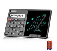 Calcolatrice HIHUHEN con tablet per scrittura manuale - Calcolatrice con grande display a 12 cifre(Black)