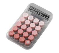 Calcolatrice meccanica portatile - Calcolatrice da tavolo trasparente, design a tasti | Calcolatrice semplice per ufficio, casa e scuola per l'uso quotidiano sull'Arbe matematica