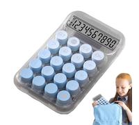 Calcolatrice meccanica - pulsanti tastiera, banco anti -slip, dispositivo portatile | Strumento portatile trasparente Design estetico affidabile durevole per lo studio di matematica della scuola per l