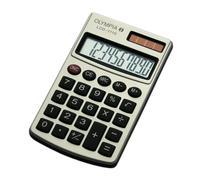 Calcolatrice Olympia LCD 1110 10 cifre 1 linea Argento Metallo