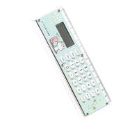 Calcolatrice per bambini per la scuola, calcolatrice piccola con righello | Calcolatrice con righello piccolo cartone animato - Calcolatrice da tavolo portatile carina, calcolatrice leggera per la