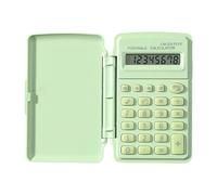 Calcolatrice per studenti color caramello con design con coperchio protettivo a 8 cifre e leggera e portatile con piccola calcolatrice per un facile trasporto