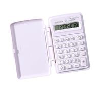 Calcolatrice per studenti color caramello con design con coperchio protettivo a 8 cifre e leggera e portatile con piccola calcolatrice per un facile trasporto