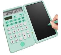 Calcolatrice scientifica a 12 cifre con ampio display ricaricabile con tablet di cablaggio cancellabile, piccola calcolatrice 15,2 × 18 cm, per ufficio, casa, scuola e colleage