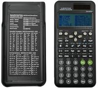 Calcolatrice Scientifica compatibile FC-991ES Plus 2a Ed., 417 Funzioni, Accessorio Scuola per Studenti/Insegnanti, Ufficio/Negozio/Casa,Colore:Nero