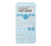 Calcolatrice Scientifica con 240 Funzioni Schermo LCD a 2 Linee, Calcolatrice Matematica Materiale Scolastico per Studenti Universitari Medi e Insegnanti (azul claro)