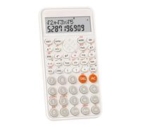 Calcolatrice Scientifica con 240 Funzioni Schermo LCD a 2 Linee, Calcolatrice Matematica Materiale Scolastico per Studenti Universitari Medi e Insegnanti (blanco)