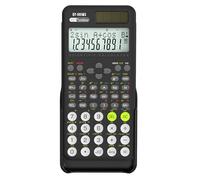 Calcolatrice scientifica con 401 funzioni, display LCD a 2 righe, colore nero, ideale per scuola, studio e lavoro (matematica, fisica, chimica)