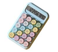 Calcolatrice scientifica con display, calcolatore del pulsante meccanico portatile per gli esami scolastici CONTABILITÀ CONTABILITÀ 3,74 x 5,91in (Blu)