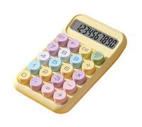 Calcolatrice scientifica con display, calcolatore del pulsante meccanico portatile per gli esami scolastici CONTABILITÀ CONTABILITÀ 3,74 x 5,91in (Blu) (Giallo)