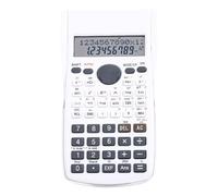 Calcolatrice Scientifica, Design Multifunzionale, 240 Funzioni, Calcolatrice a 12 Bit, Copertina Rigida Scorrevole, Facile da Usare, con Ampio Display per Studenti (Bianco