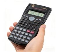 Calcolatrice scientifica KK-82MS-D, display LCD a doppia riga, oltre 240 funzioni, algebra/trigonometria/statistica, 12 cifre, - memoria, spegnimento automatico, alimentata a batterie - batterie non i