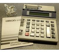 CALCOLATRICE SCRIVENTE CON DISPLAY LCD HIRON 510PD 10 CIFRE CALCOLO MOS-LSI