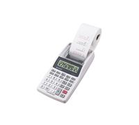 Sharp EL-1611V - Mini calcolatrice da tavolo grigio con display LCD a 12 cifre colori in stampa nero e rosso