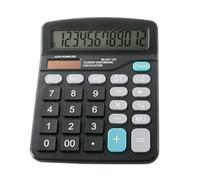 Calcolatrice solare elettronica, display LCD, alimentazione bidirezionale, 12 cifre, batteria solare, calcolatrice scientifica finanziaria per ufficio calcolatrice per ufficio