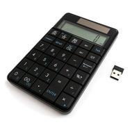 Calcolatrice SYSTEM-S Nupad 2 in 1 tastiera solare tastierino numerico con USB