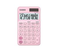 Calcolatrice tascabile Casio SL-310UC-PK 10 cifre con astuccio solare e batteria rosa
