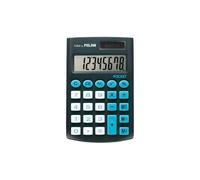 Calcolatrice tascabile Milan con display a 8 cifre - 3 tasti di memoria e radice quadrata - Tasti soft touch - Nero