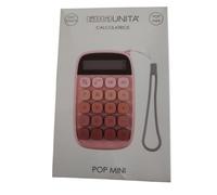 Calcolatrice Tascabile POP Mini Tinta Unita Easy Touch, Rosa, con Laccetto