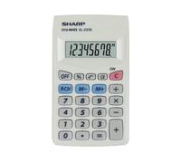 Calcolatrice tascabile SHARP con display a 8 cifre bianco SH-EL233SB