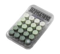 Calcolatrice trasparente - strumento desktop estetico retrò, feedback udibile Numpad, portatile portatile con interruttori blu, contabilità libri di finanziamento di bilancio | Compagno di clavia