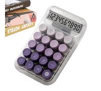 Calcolatrice trasparente - strumento desktop estetico retrò, feedback udibile Numpad, portatile portatile con interruttori blu, contabilità libri di finanziamento di bilancio | Compagno di clavia