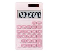 Calcolatrici a cifre - Calcolatrici portachiavi | Mini calcolatrice per cartoni animati - Simpatica calcolatrice per studenti a fumetti ad energia solare Mini LCD portatile a 8 cifre per uso in