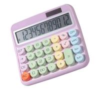 Calcolatrici Desktop - Tasti Calcolatrice a 12 cifre | Schermo LCD da 5 pollici Macchina per schermo inclinabile a 15 gradi colorata per casa, scuola, vendita al dettaglio, studenti, servizi bancari e