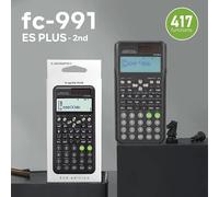 Calcolatrici scientifiche Calcolatrice matematica con funzione 417 Display a 10+2 cifre Doppia alimentazione Ideale per insegnanti Studenti