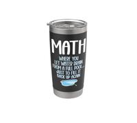Calcoli divertenti di matematica Algebra Insegnante di matematica Club di matematica Bicchiere termico in acciaio inox doppia parete