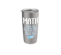 Calcoli divertenti di matematica Algebra Insegnante di matematica Club di matematica Bicchiere termico in acciaio inox doppia parete