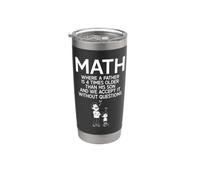 Calcoli divertenti di matematica Algebra Insegnante di matematica Club di matematica Bicchiere termico in acciaio inox doppia parete