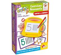 Lisciani Carotina Esercizi Divertenti - Figure e Animali - Gioco per imparare i numeri per bambini dai 3 anni - Ardesia cancellabile - Imparare a scrivere e disegnare - Idea regalo materna